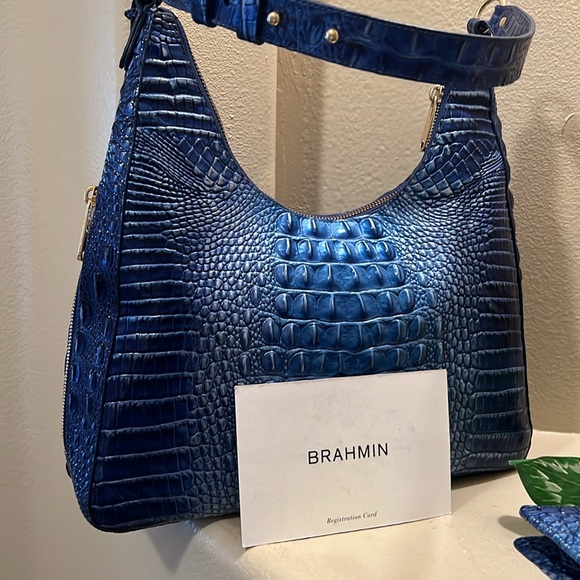 Brahmin Tabitha Vista Blue Ombre bag - Picture 13 of 14